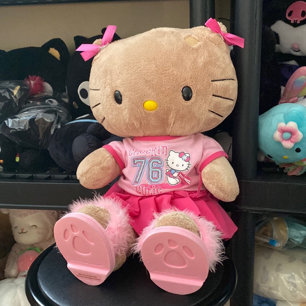 Adorable tan hello kitty build a bear
